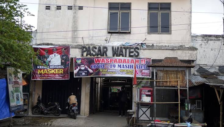 Pasar Wates Kabupaten Kediri (Anis Firmansyah/satukanal)